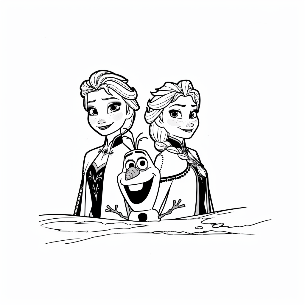 Elsa and Anna Back-to-Back Hero Pose