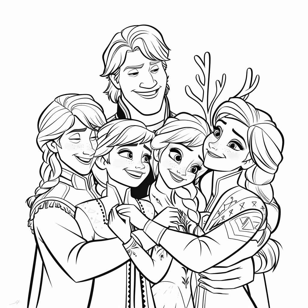 Frozen Farewell Hug Scene