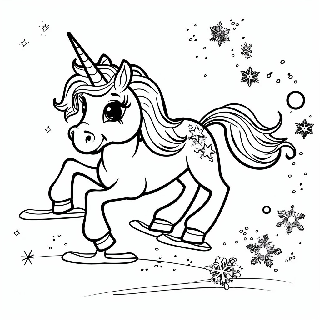 Unicorn Ice Skating